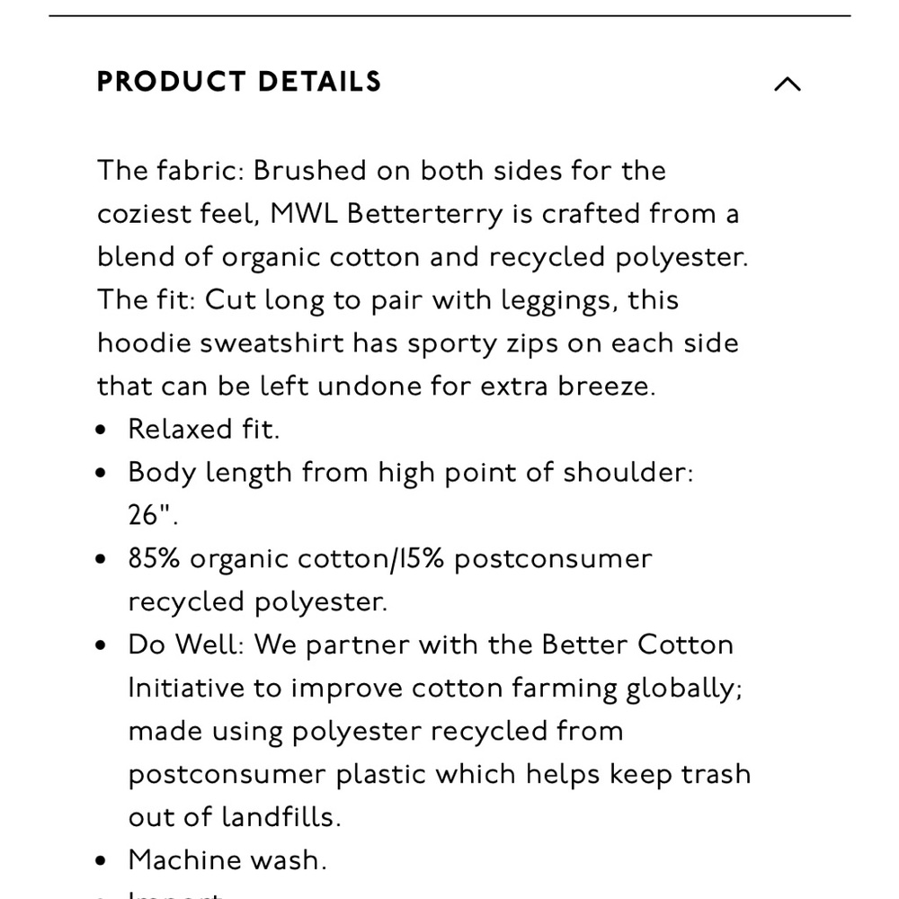Madewell Betterterry Side Zip Hoodie - Picture 4 of 4